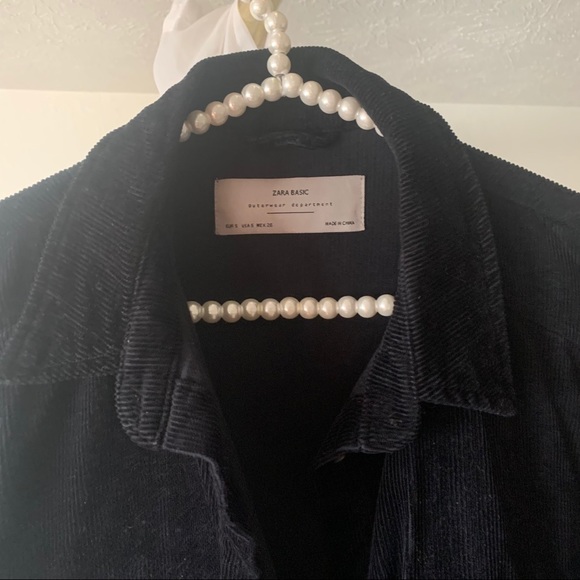 Zara Long Corduroy Overshirt Jacket - Picture 9 of 12